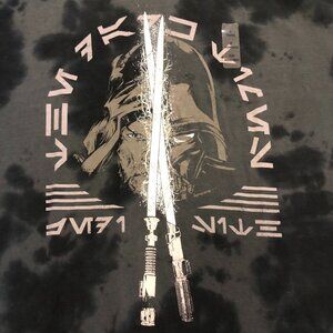 Star Wars Disney Black Graphic T-Shirt 100% Cotton Mens Size Small Short Sleeve